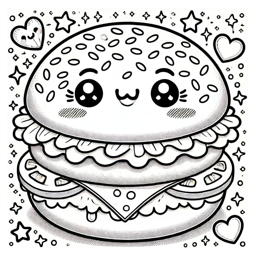 Kawaii Dreamland: A Magical Coloring Adventure