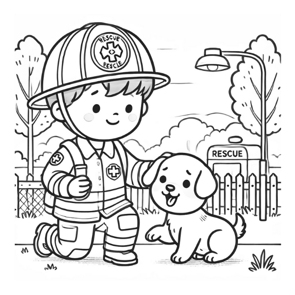 Boys in Action: A Fun Coloring Book of Boy's Favorite Activities