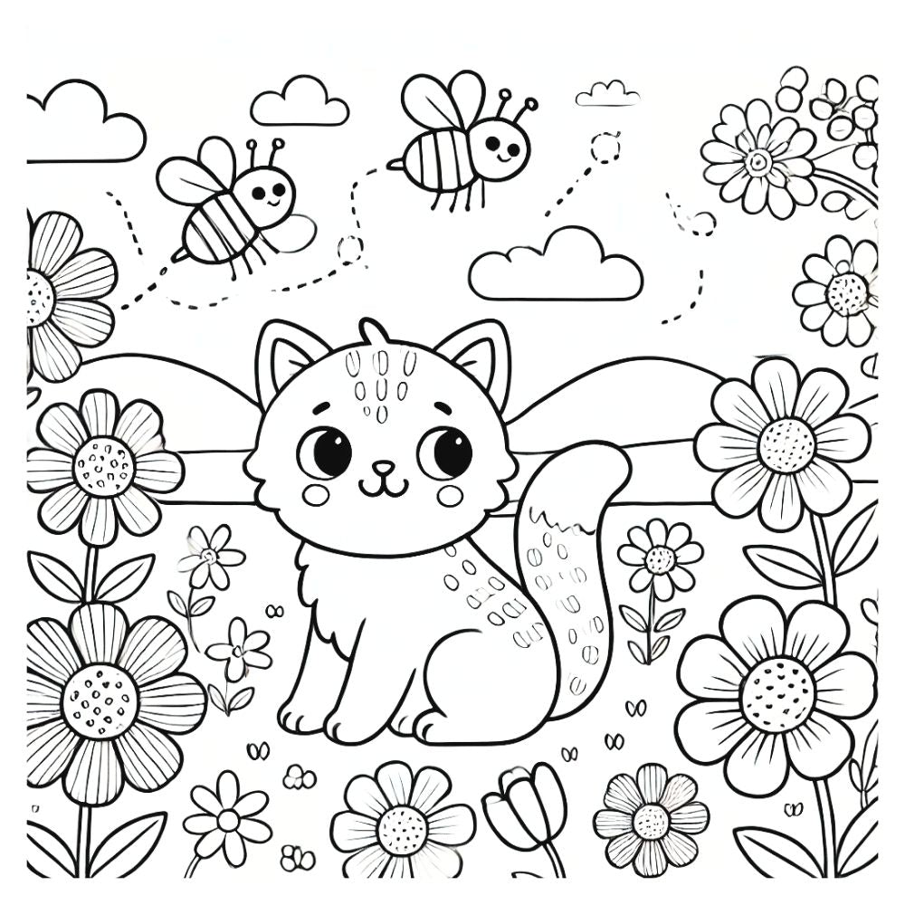 Purrfect Moments: A Cozy Cat Coloring Book