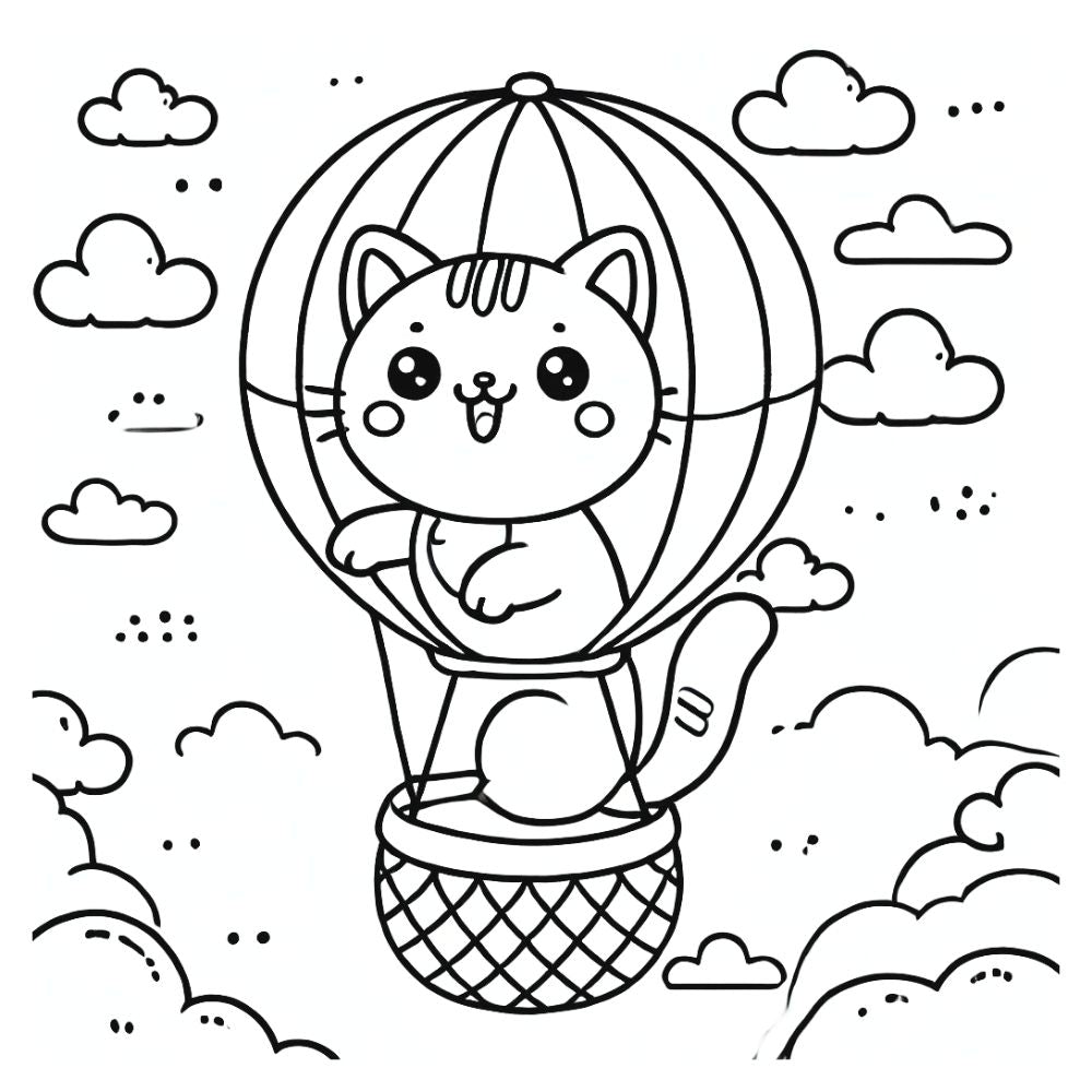 Purrfect Moments: A Cozy Cat Coloring Book