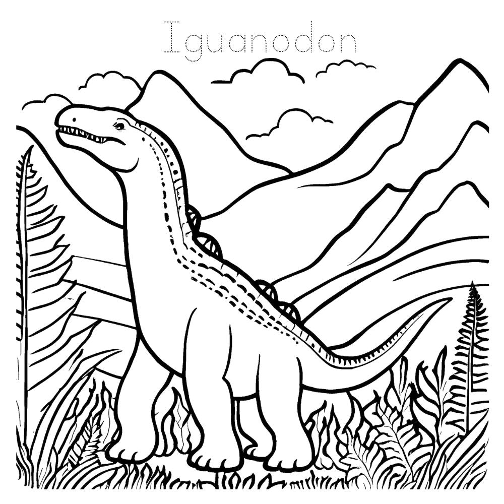 Dinosaur Coloring and Tracing Book