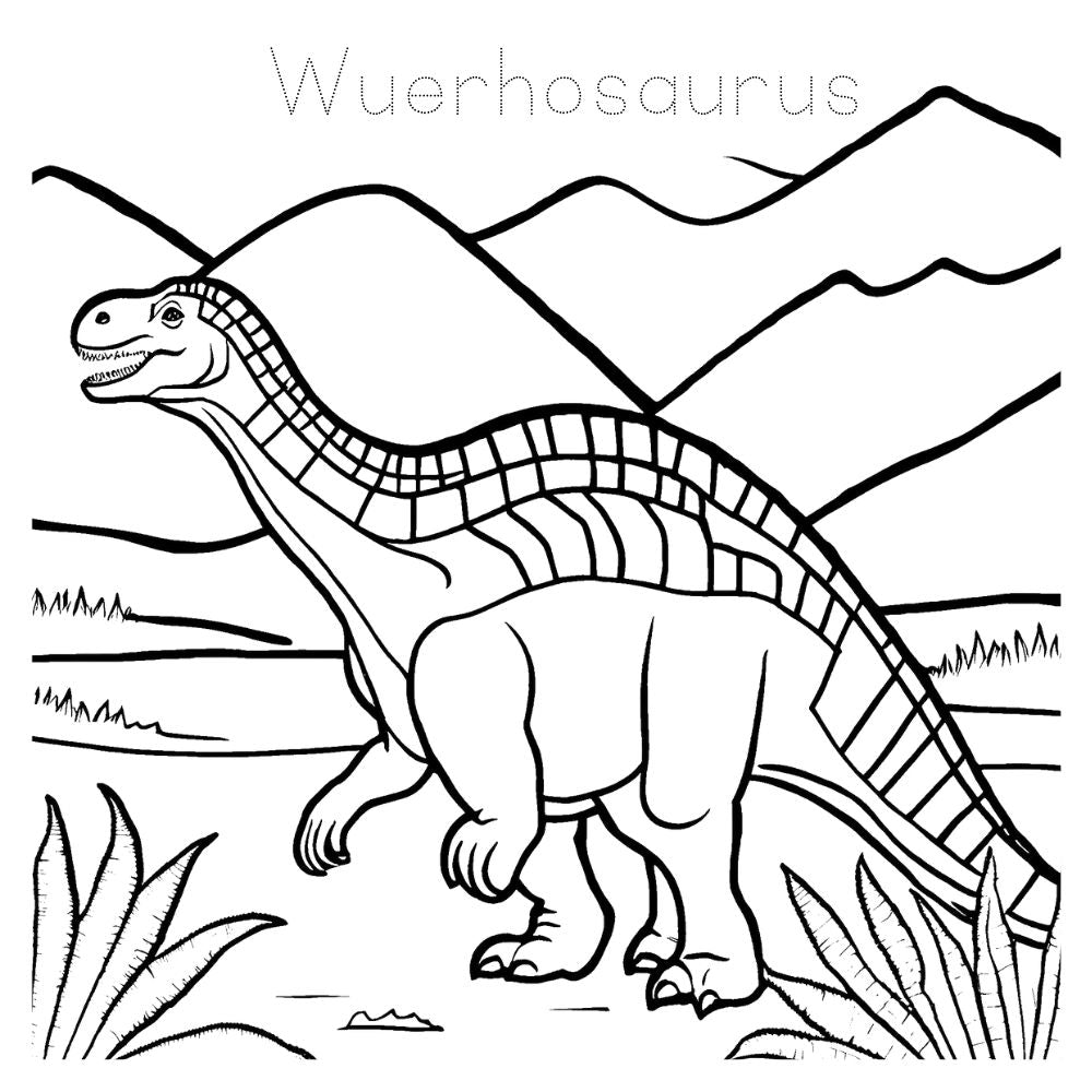 Dinosaur Coloring and Tracing Book