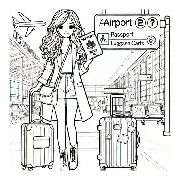 Her Happy World: A Girl's Life in Scenes, A Fun and Creative Coloring Book