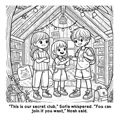 Michelle and her New Neighborhood: A Fun Coloring Story Book