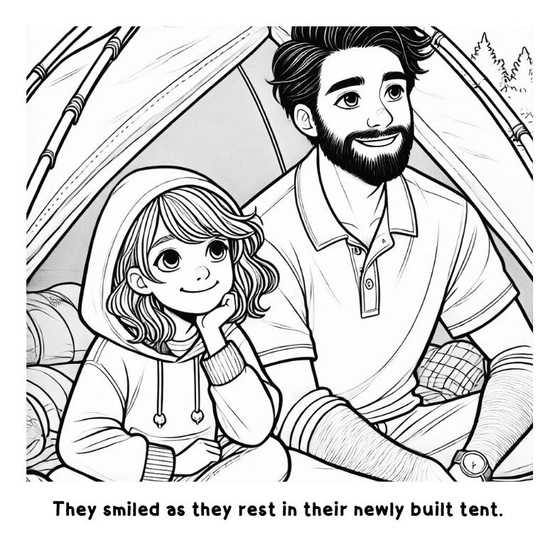 Lena and her Dad’s Skybound Tales: A Fun and Interactive Coloring Book