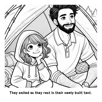 Lena and her Dad’s Skybound Tales: A Fun and Interactive Coloring Book