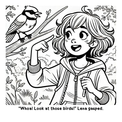 Lena and her Dad’s Skybound Tales: A Fun and Interactive Coloring Book