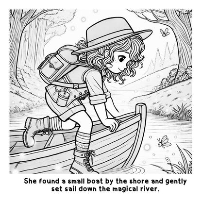 Sophie and the Magical River: A Fun Coloring Story Book