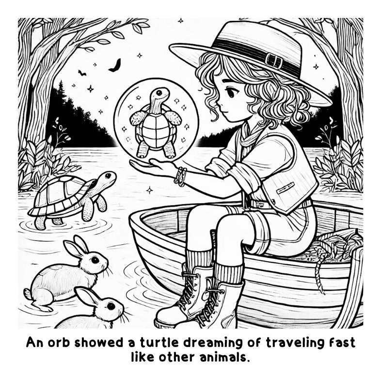 Sophie and the Magical River: A Fun Coloring Story Book
