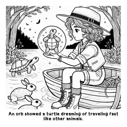 Sophie and the Magical River: A Fun Coloring Story Book