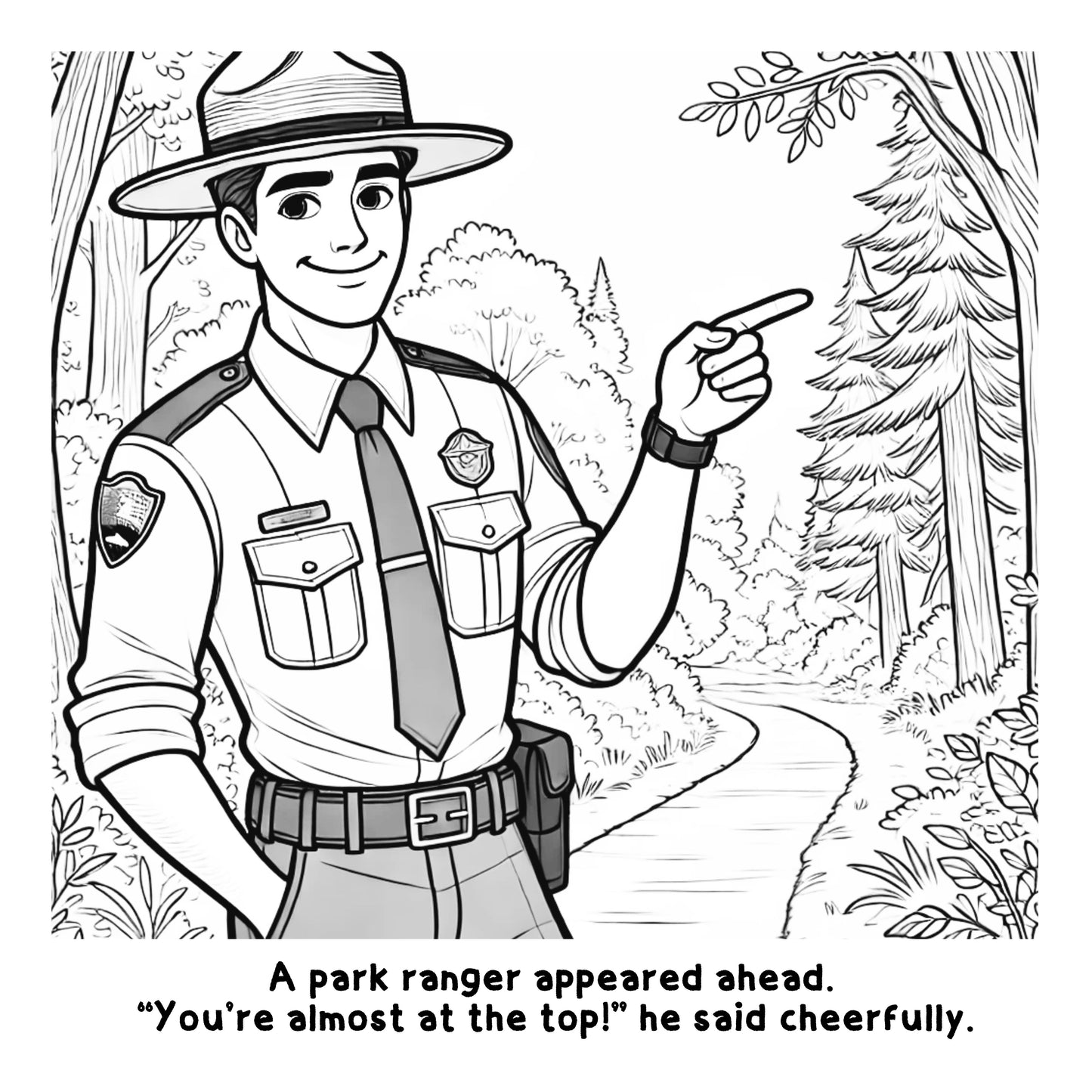 Jennie's First Hike: A Fun Coloring Story Book