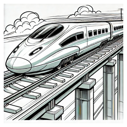 Speed and Explore: A Fun Vehicles Coloring Book