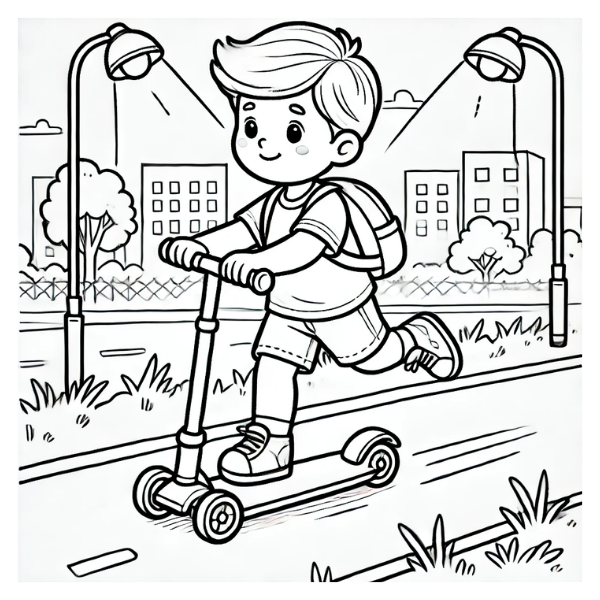 Speed and Explore: A Fun Vehicles Coloring Book