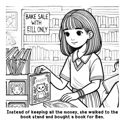 Michelle's Cookie Mission: A Fun Coloring Story Book