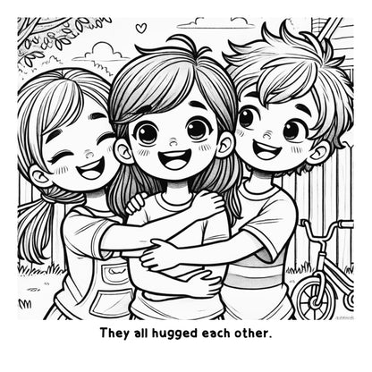 Michelle and her New Neighborhood: A Fun Coloring Story Book