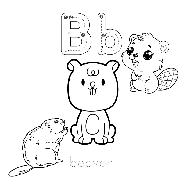 Alphabet Coloring and Tracing Book
