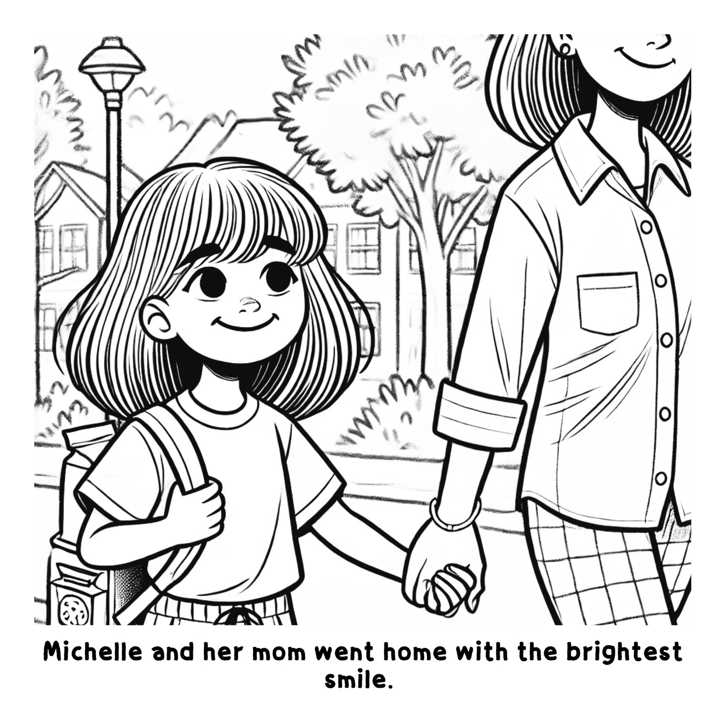 Michelle's Cookie Mission: A Fun Coloring Story Book