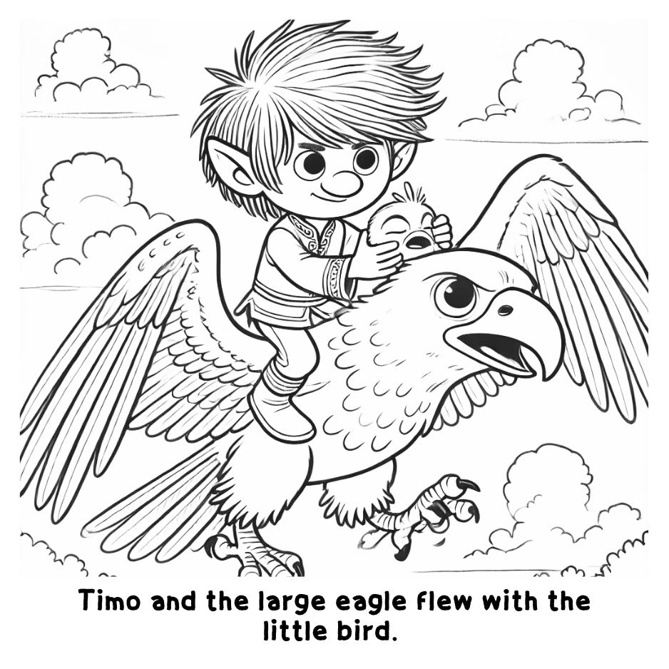 The Tiny Troll with a Big Heart: A Fun Coloring Story Book