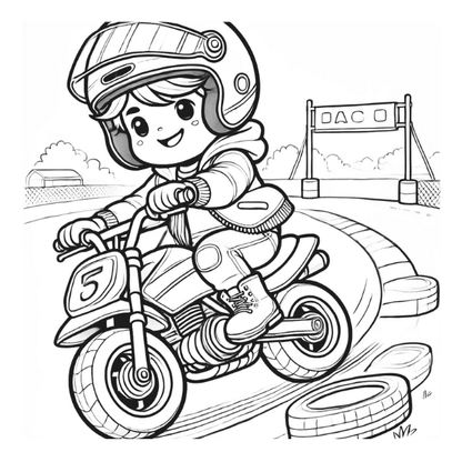 Speed and Explore: A Fun Vehicles Coloring Book