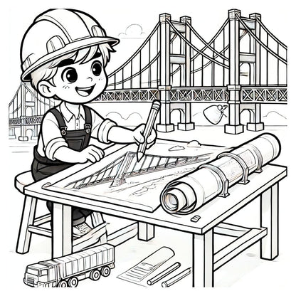 Future Careers: A Kid's Coloring Book