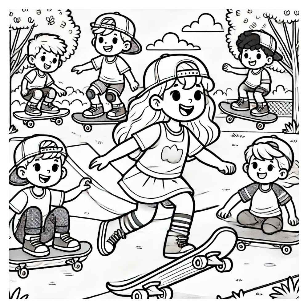 Playground Adventures: A Fun Coloring Book