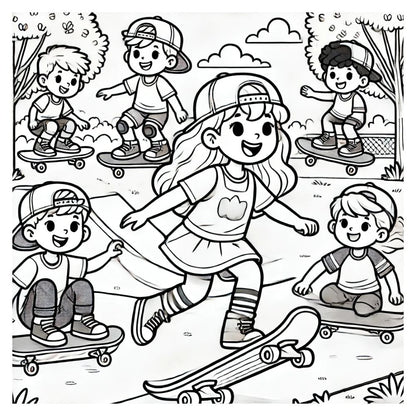 Playground Adventures: A Fun Coloring Book