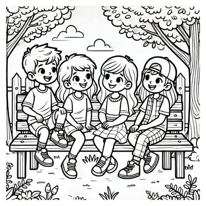 Playground Adventures: A Fun Coloring Book