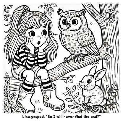 The Girl Who Chased Rainbows: A Fun and Interactive Coloring Book