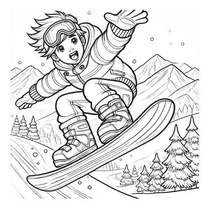 Boys in Action: A Fun Coloring Book of Boy's Favorite Activities