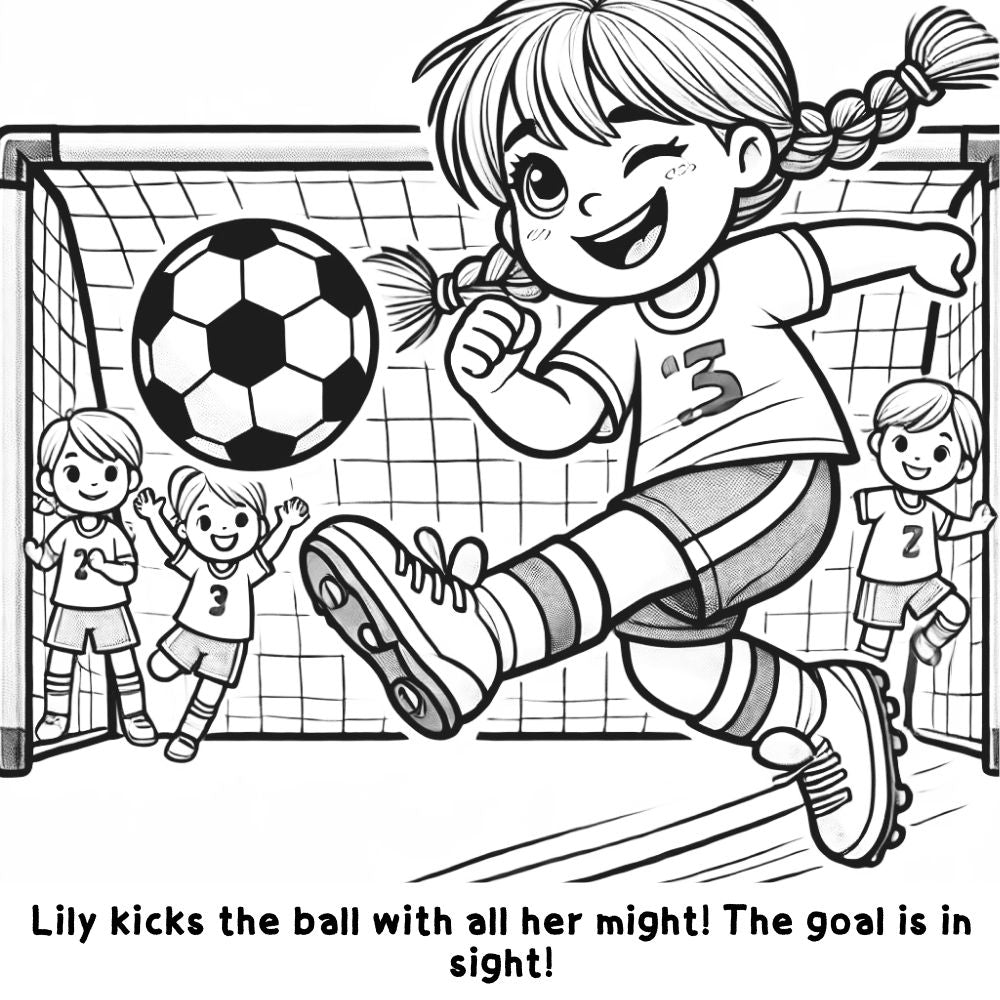 Ready, Set, Go! Lily and John's Sports Fest: A Fun and Interactive Coloring Story Book