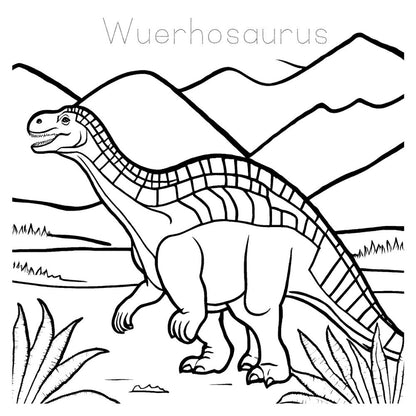 Dinosaur Coloring and Tracing Book
